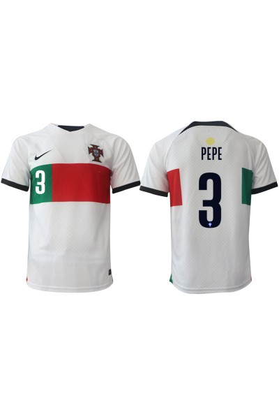 Fotbalové Dres Portugalsko Pepe #3 Venkovní Oblečení MS 2022 Krátký Rukáv